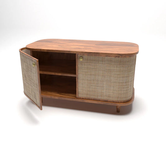 Segun Wood + Cane Cabinet 05