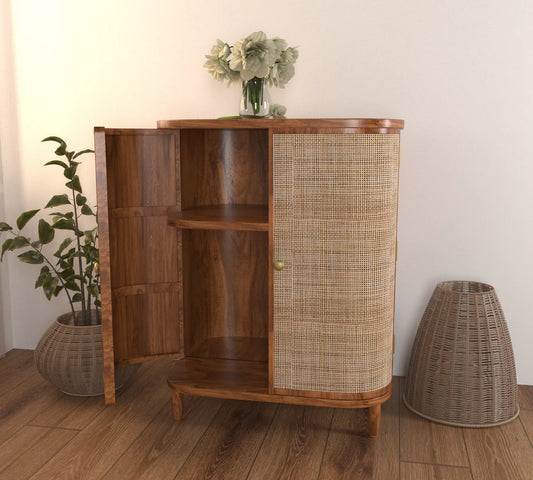 Segun Wood + Cane Cabinet 04