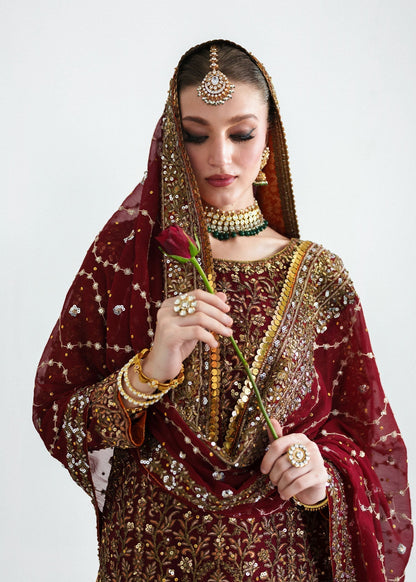 Handcrafted Pk Chiffon Lehenga (Original)