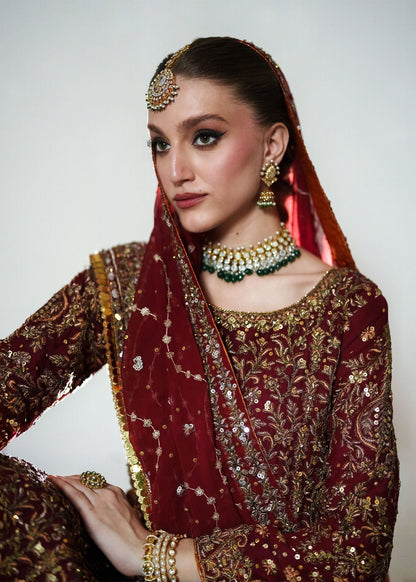 Handcrafted Pk Chiffon Lehenga (Original)
