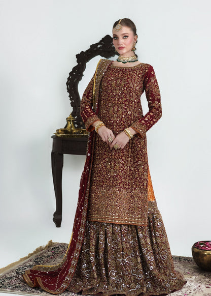 Handcrafted Pk Chiffon Lehenga (Original)