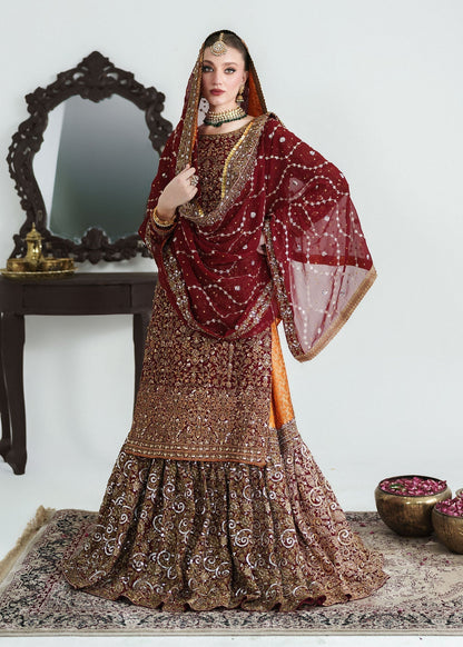 Handcrafted Pk Chiffon Lehenga (Original)